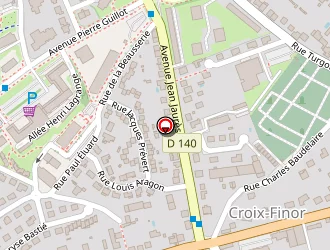 Carte de La Frégate à Panazol