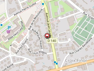 Carte de Malefond à Panazol