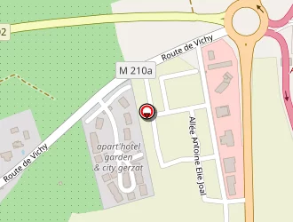 Carte de Fast Hôtel à Gerzat