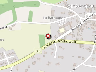 Carte de 4 Côté à Saint-angeau