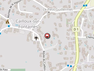 Carte de La Terrasse à Cailloux-sur-fontaines