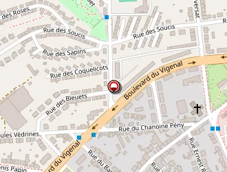 Carte de Eglise Des Saints-anges à Limoges