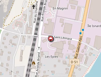 Carte de Association Oeuvres Saint Léonard à Couzon-au-mont-d'or