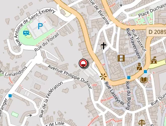 Carte de 7 Ici à Thiers