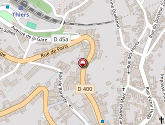 Carte de L'ambrequin à Thiers