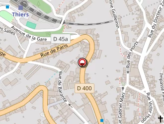 Carte de Tornade Rouge à Thiers