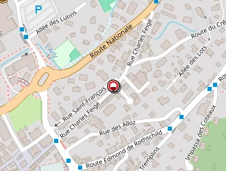 Carte de Société Générale à Megève