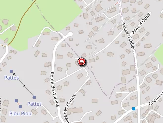 Carte de Les Loges Blanches à Megève