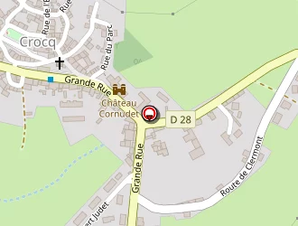 Carte de Centre Des Finances Publiques à Crocq