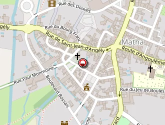 Carte de Salle De Gymnastique à Matha