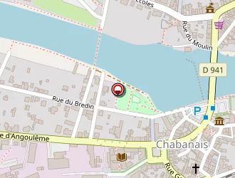 Carte de La Poste à Chabanais