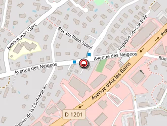 Carte de Metifiot Pneus à Seynod