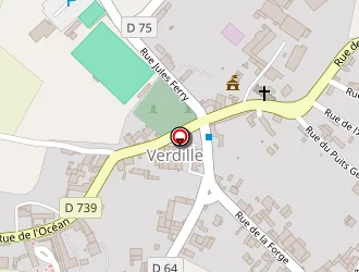 Carte de Agence Postale à Verdille