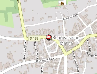 Carte de Terrain De Sports à Beauvais-sur-matha