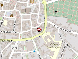 Carte de Salle De Boxe à Saint-junien