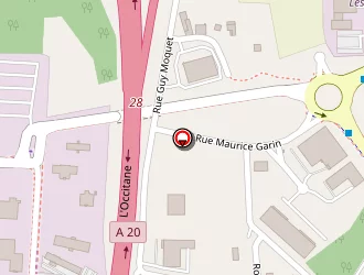 Carte de B&b Hôtel à Limoges