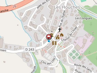 Carte de Les Enversins à Houches (les)