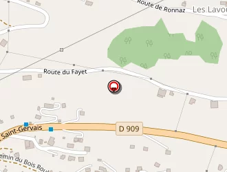 Carte de Chalet Le Gréatois à Combloux