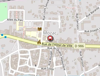 Carte de Alyas à Mozac