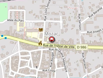 Carte de La Poste à Mozac