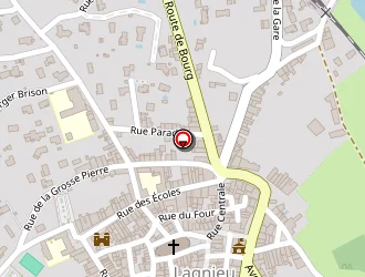 Carte de Pharmacie Mathieu Alain à Lagnieu