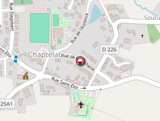 Carte de Sentier De Randonnee à Chaptelat