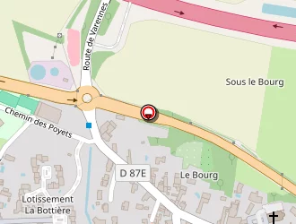 Carte de La Poste à Quincieux