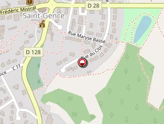 Carte de Déchetteries à Saint-gence