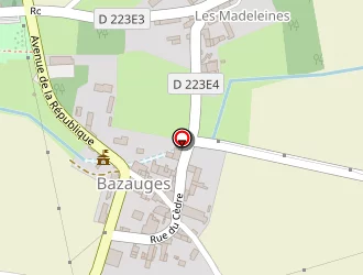 Carte de Circuit De Randonne à Bazauges