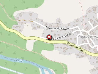 Carte de Roseren Electricité à Servoz