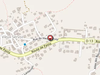 Carte de Agence Postale à Servoz