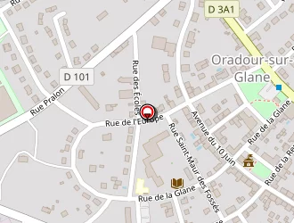 Carte de Pecher à Oradour-sur-glane