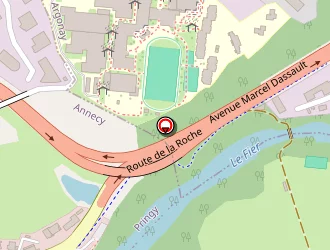 Carte de Espace Loisirs à Pringy