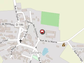 Carte de Des Raynauds (earl) à Lonnes