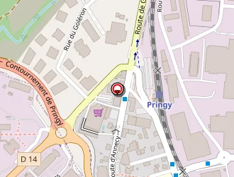 Carte de Empreinte Cuisines à Pringy