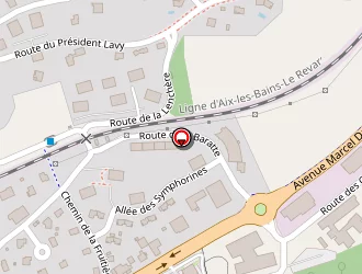 Carte de Les Agapes à Argonay