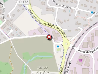 Carte de Garage Airay à Pringy