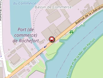 Carte de Port De Commerce à Rochefort