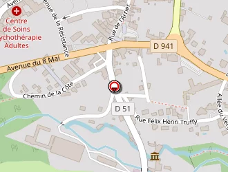 Carte de Prodents 23 à Bourganeuf