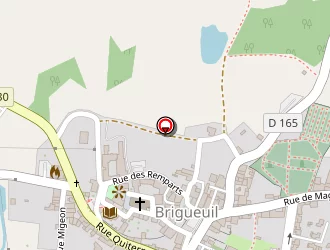 Carte de Auberge De La Fontaine à Brigueuil