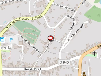 Carte de La Poste à Bourganeuf