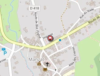 Carte de Collège à Manzat