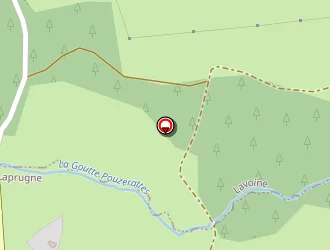 Carte de Mondiere à Laprugne