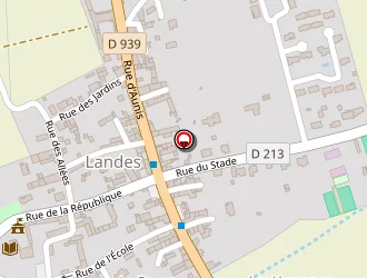 Carte de La Poste à Landes