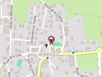 Carte de Villard Romain à Villy-le-pelloux