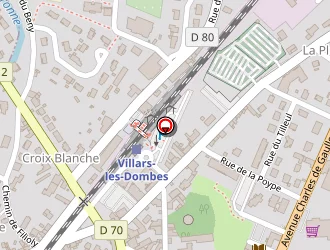 Carte de Msa Ain Rhône à Villars-les-dombes