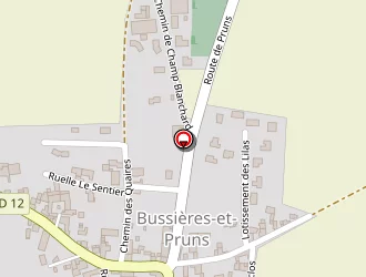 Carte de Mairie à Bussières-et-pruns