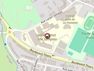 Carte de Gymnase Fontalon à Roanne