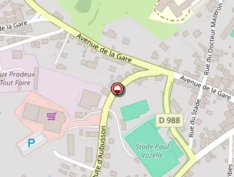 Carte de Proxi à Auzances