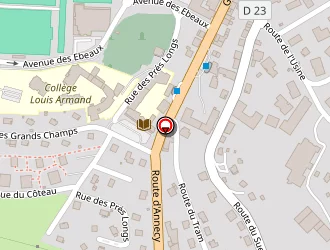 Carte de Citroën Blandin  Réparateur Agréé à Cruseilles